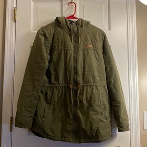Columbia army green jacket size medium
